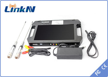 Handheld приемник COFDM видео- с 10,1» шифрованиями AES256 FHD CVBS H.264 батареи дисплея использующими энергию